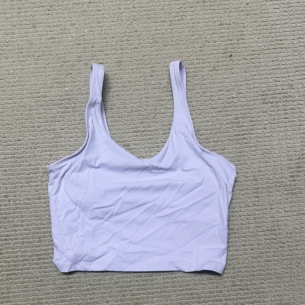 Light Purple Cropped Tank Top